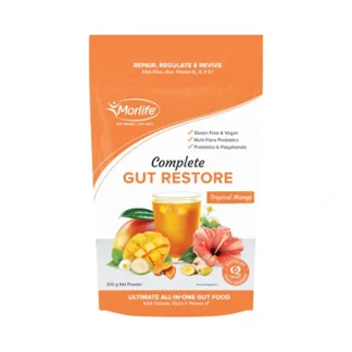Morlife Complete Gut Restore Tropical Mango 200g - Fresh Bloom Skin - Premium Skincare Solutions for Nourished, Hydrated, and Radiant Skin Every Day