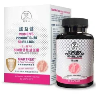 Mount Nova Woman's Probiotics-50 50 Billion 60 Capsules - Fresh Bloom Skin - Premium Skincare Solutions for Nourished, Hydrated, and Radiant Skin Every Day