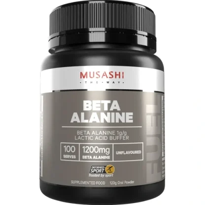 Musashi Beta Alanine Unflavoured 120g - Fresh Bloom Skin - Premium Skincare Solutions for Nourished, Hydrated, and Radiant Skin Every Day