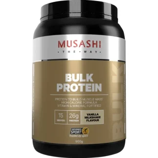 Musashi Bulk Protein Vanilla Milkshake 900g - Fresh Bloom Skin - Premium Skincare Solutions for Nourished, Hydrated, and Radiant Skin Every Day