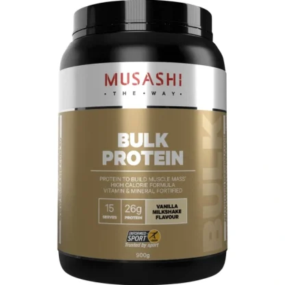 Musashi Bulk Protein Vanilla Milkshake 900g - Fresh Bloom Skin - Premium Skincare Solutions for Nourished, Hydrated, and Radiant Skin Every Day
