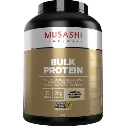 Musashi Bulk Protein Vanilla Milkshake 2 kg - Fresh Bloom Skin - Premium Skincare Solutions for Nourished, Hydrated, and Radiant Skin Every Day