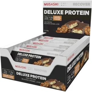 Musashi Deluxe Protein Cookie Crunch 60g X 12 - Fresh Bloom Skin - Premium Skincare Solutions for Nourished, Hydrated, and Radiant Skin Every Day