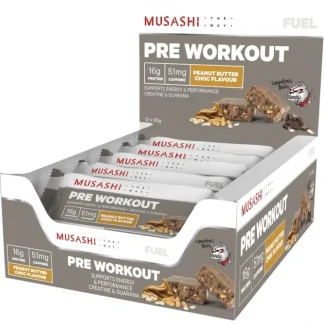 Musashi Fuel Preworkout Peanut Butter 65g X 12 - Fresh Bloom Skin - Premium Skincare Solutions for Nourished, Hydrated, and Radiant Skin Every Day