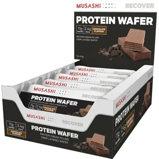 Musashi Protein Wafer Chocolate 40g X 12 - Fresh Bloom Skin - Premium Skincare Solutions for Nourished, Hydrated, and Radiant Skin Every Day