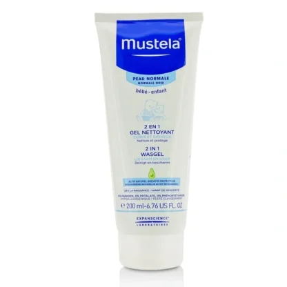 Mustela 2 In 1 Body & Hair Cleansing gel - For Normal Skin (Exp. Date: 10/2022) 200ml/6.76oz - Fresh Bloom Skin - Premium Skincare Solutions for Nourished, Hydrated, and Radiant Skin Every Day