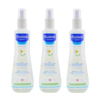 Mustela Hair Styler & Skin Refreshener Trio Set 3x200ml/6.76oz - Fresh Bloom Skin - Premium Skincare Solutions for Nourished, Hydrated, and Radiant Skin Every Day