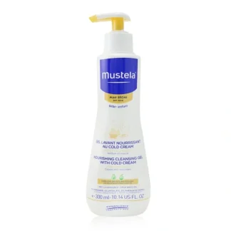 Mustela Nourishing Cleansing Gel with Cold Cream For Hair & Body - For Dry Skin (Exp. Date: 03/2023) 300ml/10.14oz - Fresh Bloom Skin - Premium Skincare Solutions for Nourished, Hydrated, and Radiant Skin Every Day