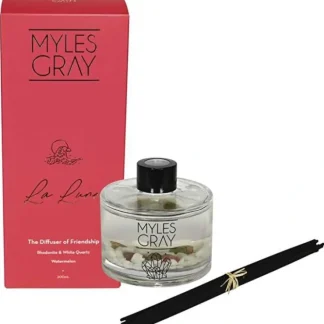 Myles Gray Crystal Infused Reed Diffuser Watermelon 200ml - Fresh Bloom Skin - Premium Skincare Solutions for Nourished, Hydrated, and Radiant Skin Every Day