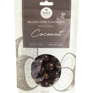 Naked Chocolate Co Freeze Dried Coconut Dark Chocolate 100g - Fresh Bloom Skin - Premium Skincare Solutions for Nourished, Hydrated, and Radiant Skin Every Day