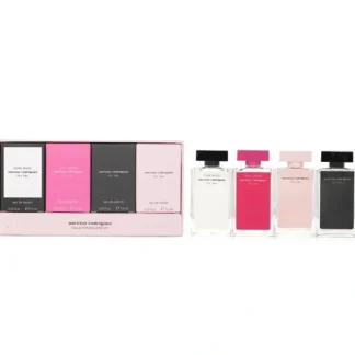 Narciso Rodriguez For Her Miniatures Collection Coffret: For Her EDP+For Her EDT+Fleur Musc EDP+Pure Musc EDP 4 x 7.5ml/0.25oz - Fresh Bloom Skin - Premium Skincare Solutions for Nourished, Hydrated, and Radiant Skin Every Day