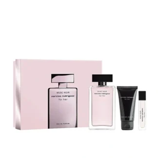 Narciso Rodriguez FOR HER MUSC NOIR LOT 3 pcs - Fresh Bloom Skin - Premium Skincare Solutions for Nourished, Hydrated, and Radiant Skin Every Day