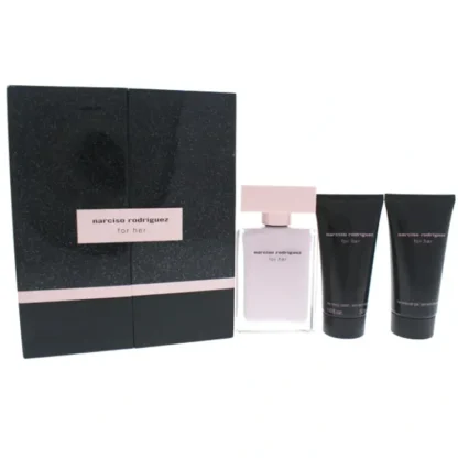 Narciso Rodriguez Narciso Rodriguez by Narciso Rodriguez for Women - 3 Pc Gift Set 1.6oz EDP Spray, 1.6oz Body Lotion, 1.6oz Shower Gel - Fresh Bloom Skin - Premium Skincare Solutions for Nourished, Hydrated, and Radiant Skin Every Day
