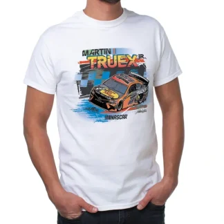 NASCAR Mens Classic Crew Tee - Martin Truex Jr - 2 White by DelSol for Men - 1 Pc T-Shirt (2XL) - Fresh Bloom Skin - Premium Skincare Solutions for Nourished, Hydrated, and Radiant Skin Every Day