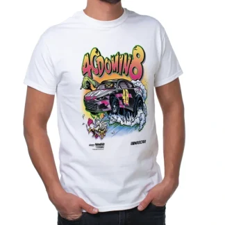 NASCAR Mens Classic Crew Tee - Jimmie Johnson - 3 White by DelSol for Men - 1 Pc T-Shirt (L) - Fresh Bloom Skin - Premium Skincare Solutions for Nourished, Hydrated, and Radiant Skin Every Day