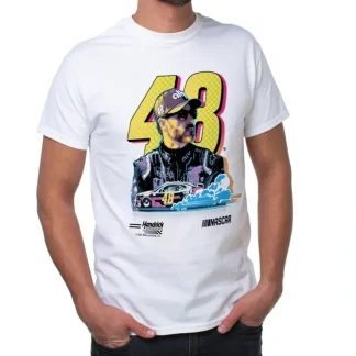 NASCAR Mens Classic Crew Tee - Jimmie Johnson - 4 White by DelSol for Men - 1 Pc T-Shirt (2XL) - Fresh Bloom Skin - Premium Skincare Solutions for Nourished, Hydrated, and Radiant Skin Every Day