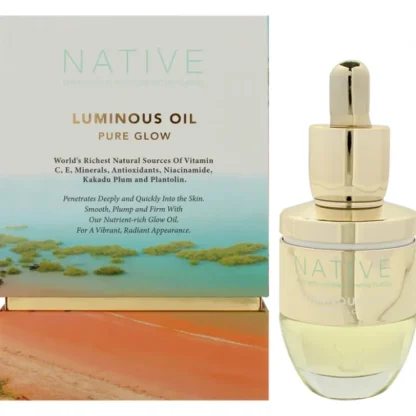 Native Luminous Pure Glow Oil by Klara for Women - 1.01 oz Oil - Fresh Bloom Skin - Premium Skincare Solutions for Nourished, Hydrated, and Radiant Skin Every Day