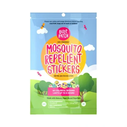 NATPAT BuzzPatch Organic Mosquito Repellent Stickers x 60 Pack - Fresh Bloom Skin - Premium Skincare Solutions for Nourished, Hydrated, and Radiant Skin Every Day