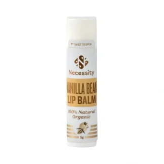 Necessity Organic Lip Balm Vanilla Bean 5g - Fresh Bloom Skin - Premium Skincare Solutions for Nourished, Hydrated, and Radiant Skin Every Day