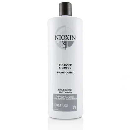 Nioxin Derma Purifying System 1 Cleanser Shampoo (Natural Hair, Light Thinning) 1000ml/33.8oz - Fresh Bloom Skin - Premium Skincare Solutions for Nourished, Hydrated, and Radiant Skin Every Day
