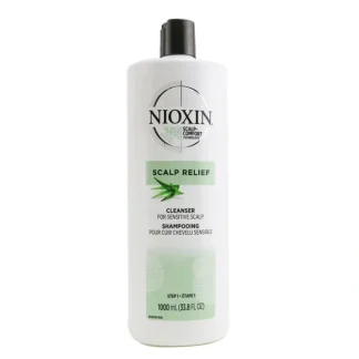 Nioxin Scalp Relief Cleansing Shampoo (For Sensitive Scalp) 1000ml/33.8oz - Fresh Bloom Skin - Premium Skincare Solutions for Nourished, Hydrated, and Radiant Skin Every Day
