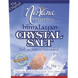 Nirvana Organics Himalayan Salt Medium 1kg - Fresh Bloom Skin - Premium Skincare Solutions for Nourished, Hydrated, and Radiant Skin Every Day