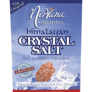 Nirvana Organics Himalayan Salt Granules 1kg - Fresh Bloom Skin - Premium Skincare Solutions for Nourished, Hydrated, and Radiant Skin Every Day