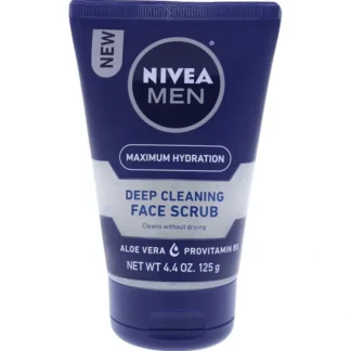 Nivea Deep Cleaning Face Scrub by Nivea for Men - 4.4 oz Face Scrub - Fresh Bloom Skin - Premium Skincare Solutions for Nourished, Hydrated, and Radiant Skin Every Day