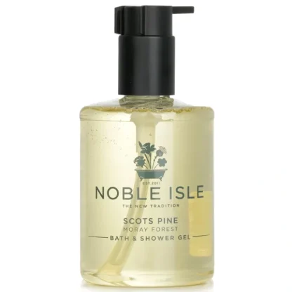 Noble Isle Scots Pine Bath & Shower Gel 250ml/8.45oz - Fresh Bloom Skin - Premium Skincare Solutions for Nourished, Hydrated, and Radiant Skin Every Day