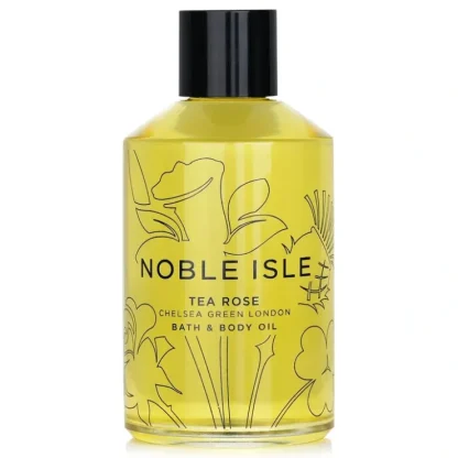 Noble Isle Tea Rose Bath & Body Oil 250ml/8.45oz - Fresh Bloom Skin - Premium Skincare Solutions for Nourished, Hydrated, and Radiant Skin Every Day