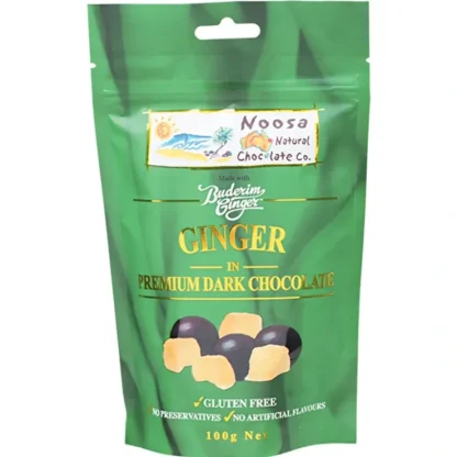 Noosa Natural Choc Co Noosa Natural Chocolate Co. Dark Chocolate Ginger 100g - Fresh Bloom Skin - Premium Skincare Solutions for Nourished, Hydrated, and Radiant Skin Every Day