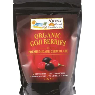 Noosa Natural Choc Co Noosa Natural Chocolate Co. Dark Chocolate Organic Goji Berries 315g - Fresh Bloom Skin - Premium Skincare Solutions for Nourished, Hydrated, and Radiant Skin Every Day