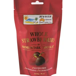 Noosa Natural Choc Co Noosa Natural Chocolate Co. Dark Chocolate Whole Strawberries 100g - Fresh Bloom Skin - Premium Skincare Solutions for Nourished, Hydrated, and Radiant Skin Every Day