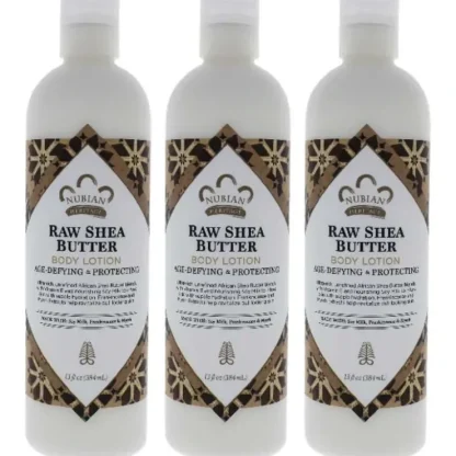 Nubian Heritage Raw Shea Butter Body Lotion by Nubian Heritage for Unisex - 13 oz Body Lotion - Pack of 3 - Fresh Bloom Skin - Premium Skincare Solutions for Nourished, Hydrated, and Radiant Skin Every Day