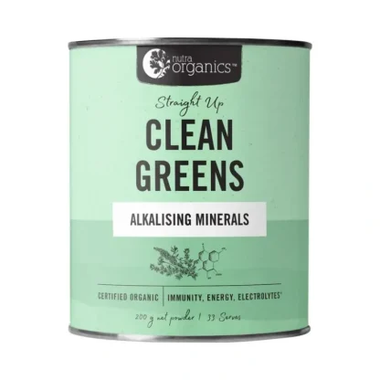 Nutra Organics Clean Greens Straight Up 200g Powder - Fresh Bloom Skin - Premium Skincare Solutions for Nourished, Hydrated, and Radiant Skin Every Day