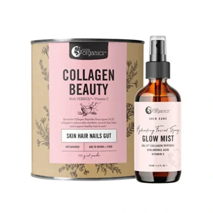 Nutra Organics Collagen Beauty Unflavoured AND Skin Care Hydrating Facial Spray Glow Mist 100ml 225g - Fresh Bloom Skin - Premium Skincare Solutions for Nourished, Hydrated, and Radiant Skin Every Day