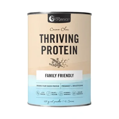 Nutra Organics Thriving Family Protein Double Choc 450g - Fresh Bloom Skin - Premium Skincare Solutions for Nourished, Hydrated, and Radiant Skin Every Day