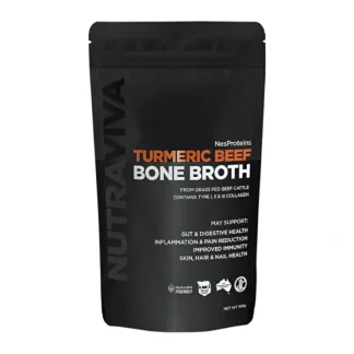 Nutraviva Bone Broth Turmeric Beef 100g - Fresh Bloom Skin - Premium Skincare Solutions for Nourished, Hydrated, and Radiant Skin Every Day