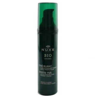 Nuxe Bio Organic White Tea Multi-Perfecting Tinted Cream - Fair Skin Tones 50ml/1.7oz - Fresh Bloom Skin - Premium Skincare Solutions for Nourished, Hydrated, and Radiant Skin Every Day