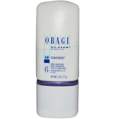Obagi Obagi Nu-Derm #6 AM Sunfader Skin Lightener with Sunscreen SPF 15 by Obagi for Women - 2 oz Cream - Fresh Bloom Skin - Premium Skincare Solutions for Nourished, Hydrated, and Radiant Skin Every Day