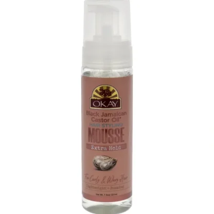 Okay Black Jamaican Castor Oil Hair Styling Mousse by Okay for Unisex - 7.5 oz Mousse - Fresh Bloom Skin - Premium Skincare Solutions for Nourished, Hydrated, and Radiant Skin Every Day