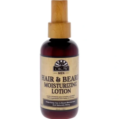 Okay Hair and Beard Moisturizing Lotion by Okay for Men - 4 oz Lotion - Fresh Bloom Skin - Premium Skincare Solutions for Nourished, Hydrated, and Radiant Skin Every Day