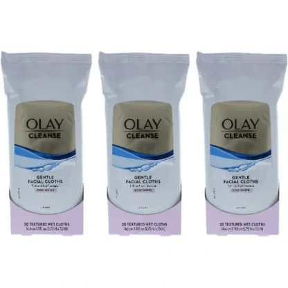 Olay Wet Cleansing Cloths Normal by Olay for Women - 30 Pc Cloths - Pack of 3 - Fresh Bloom Skin - Premium Skincare Solutions for Nourished, Hydrated, and Radiant Skin Every Day