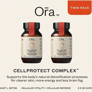Ora Health CellProtect Complex Twin Pack 2x 30 Caps - Fresh Bloom Skin - Premium Skincare Solutions for Nourished, Hydrated, and Radiant Skin Every Day