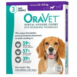 OraVet Dental Chews Medium Dogs 11-23 kg 3s - Fresh Bloom Skin - Premium Skincare Solutions for Nourished, Hydrated, and Radiant Skin Every Day