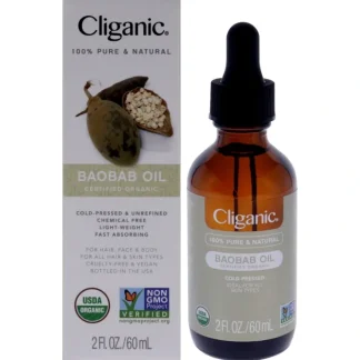 Organic Baobab by Cliganic for Unisex - 2 oz Oil - Fresh Bloom Skin - Premium Skincare Solutions for Nourished, Hydrated, and Radiant Skin Every Day
