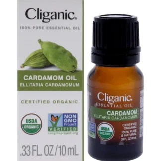 Organic Cardamom by Cliganic for Unisex - 0.33 oz Oil - Fresh Bloom Skin - Premium Skincare Solutions for Nourished, Hydrated, and Radiant Skin Every Day