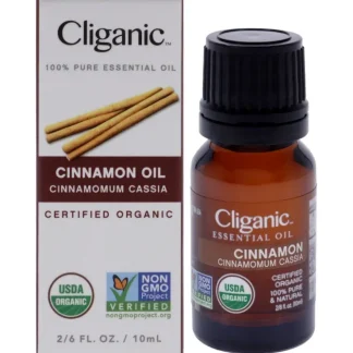 Organic Cinnamon Cassia by Cliganic for Unisex - 0.33 oz Oil - Fresh Bloom Skin - Premium Skincare Solutions for Nourished, Hydrated, and Radiant Skin Every Day