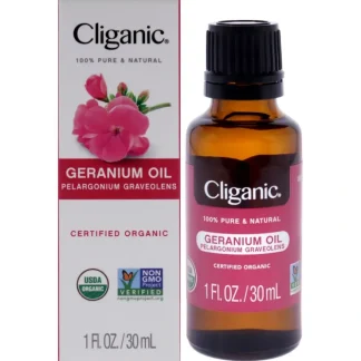 Organic Geranium by Cliganic for Unisex - 1 oz Oil - Fresh Bloom Skin - Premium Skincare Solutions for Nourished, Hydrated, and Radiant Skin Every Day