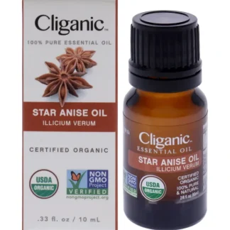 Organic Star Anise by Cliganic for Unisex - 0.33 oz Oil - Fresh Bloom Skin - Premium Skincare Solutions for Nourished, Hydrated, and Radiant Skin Every Day